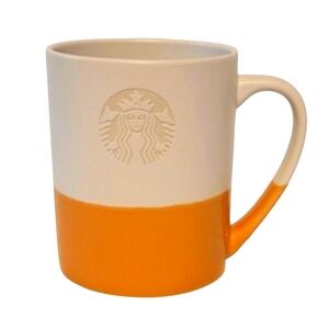 Starbucks Dual-Tone Mug - Cream and Orange